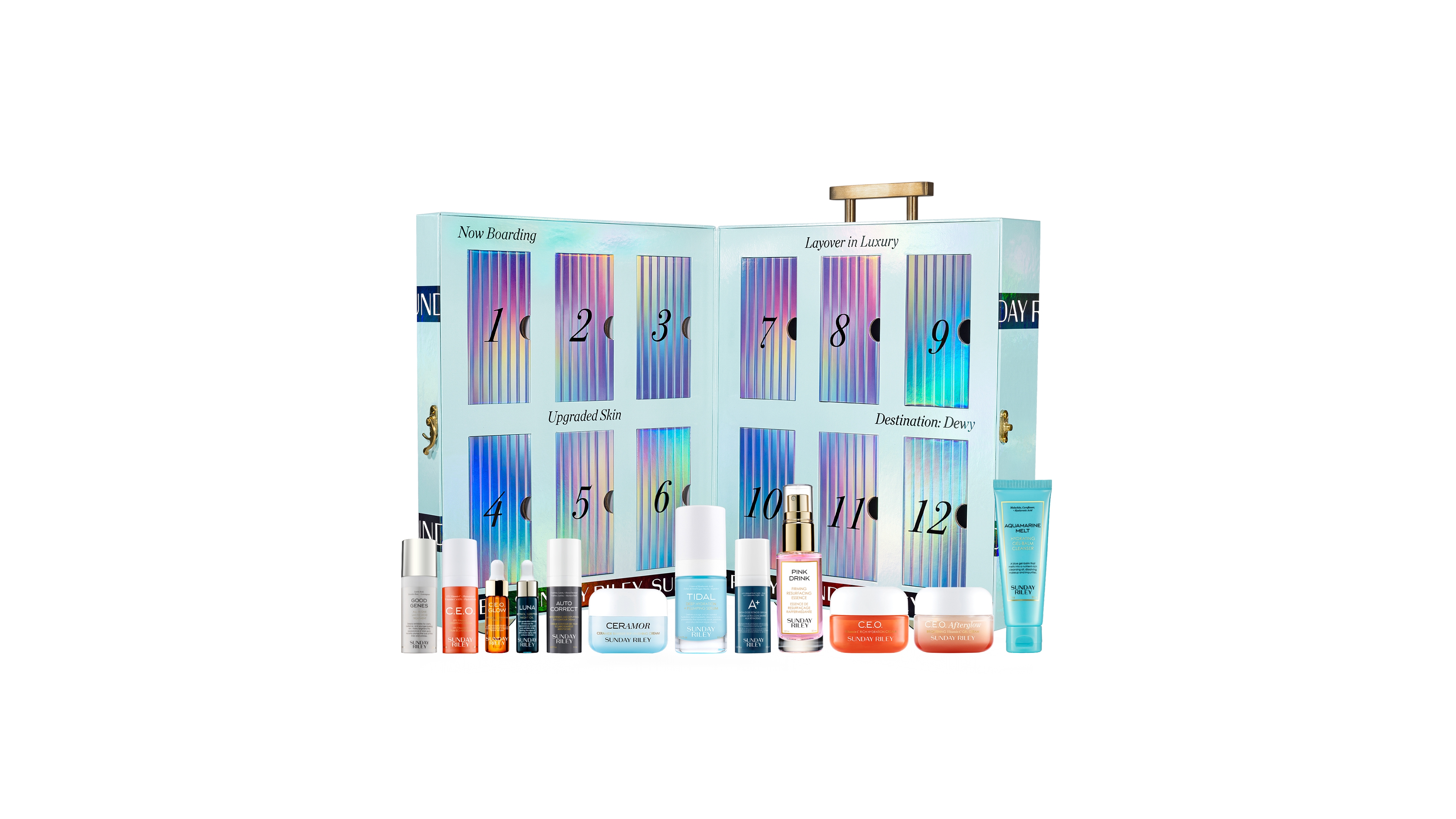 Sunday Riley 12 Days of Sunday Mini Advent Travel Essentials Kit