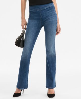 Women's High-Rise Pull-On Bootcut Jeans