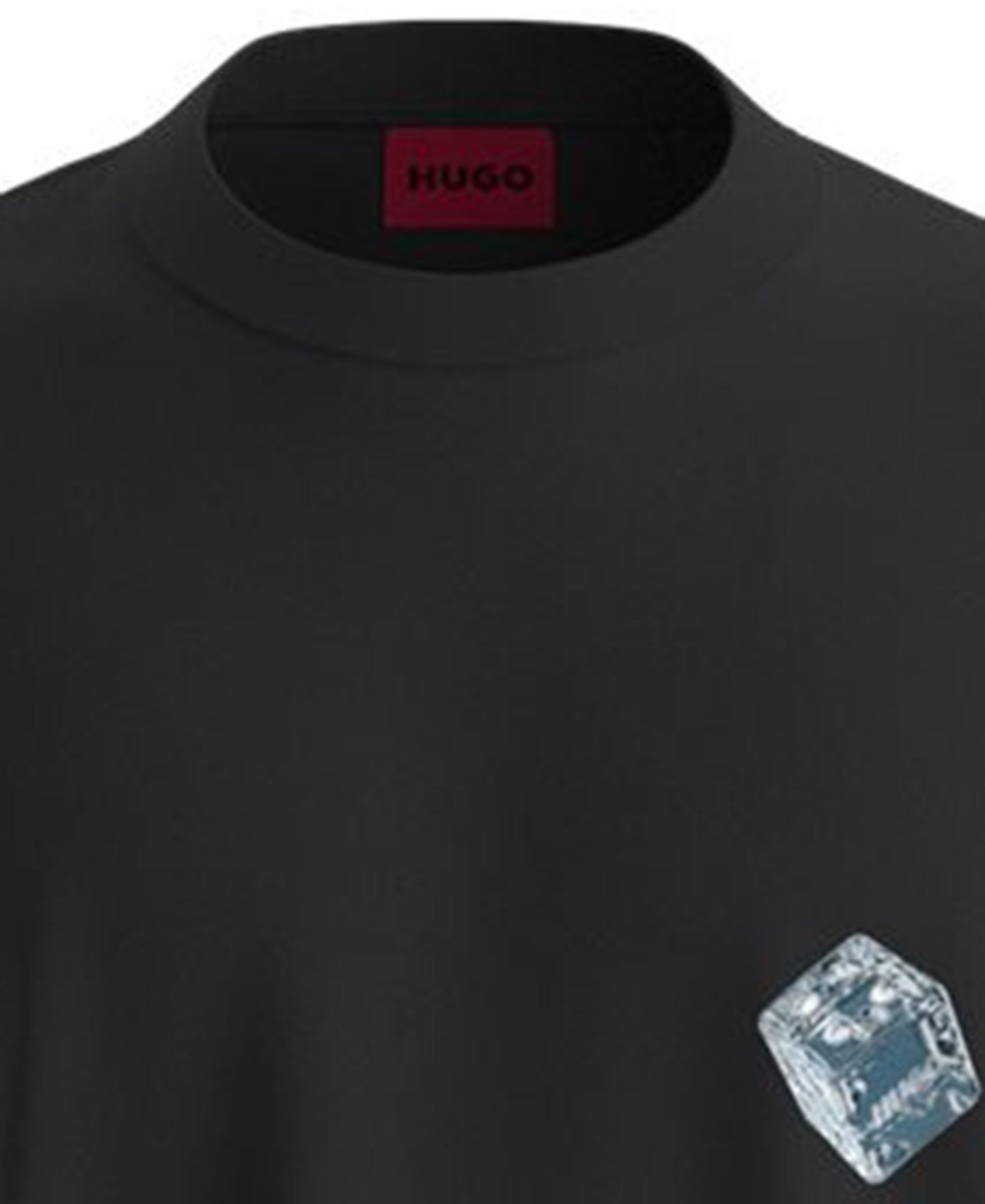Мужская футболка Hugo Boss Doudi Regular-Fit Crewneck Graphic Print, цвет: Чёрный — фото 2