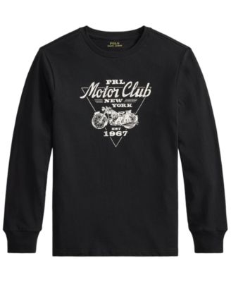 Boys' 8-20 Cotton Long-Sleeve Graphic T-Shirt
