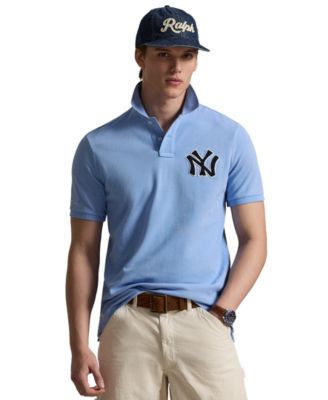 Men's Yankees Logo Mesh Polo Shirt
