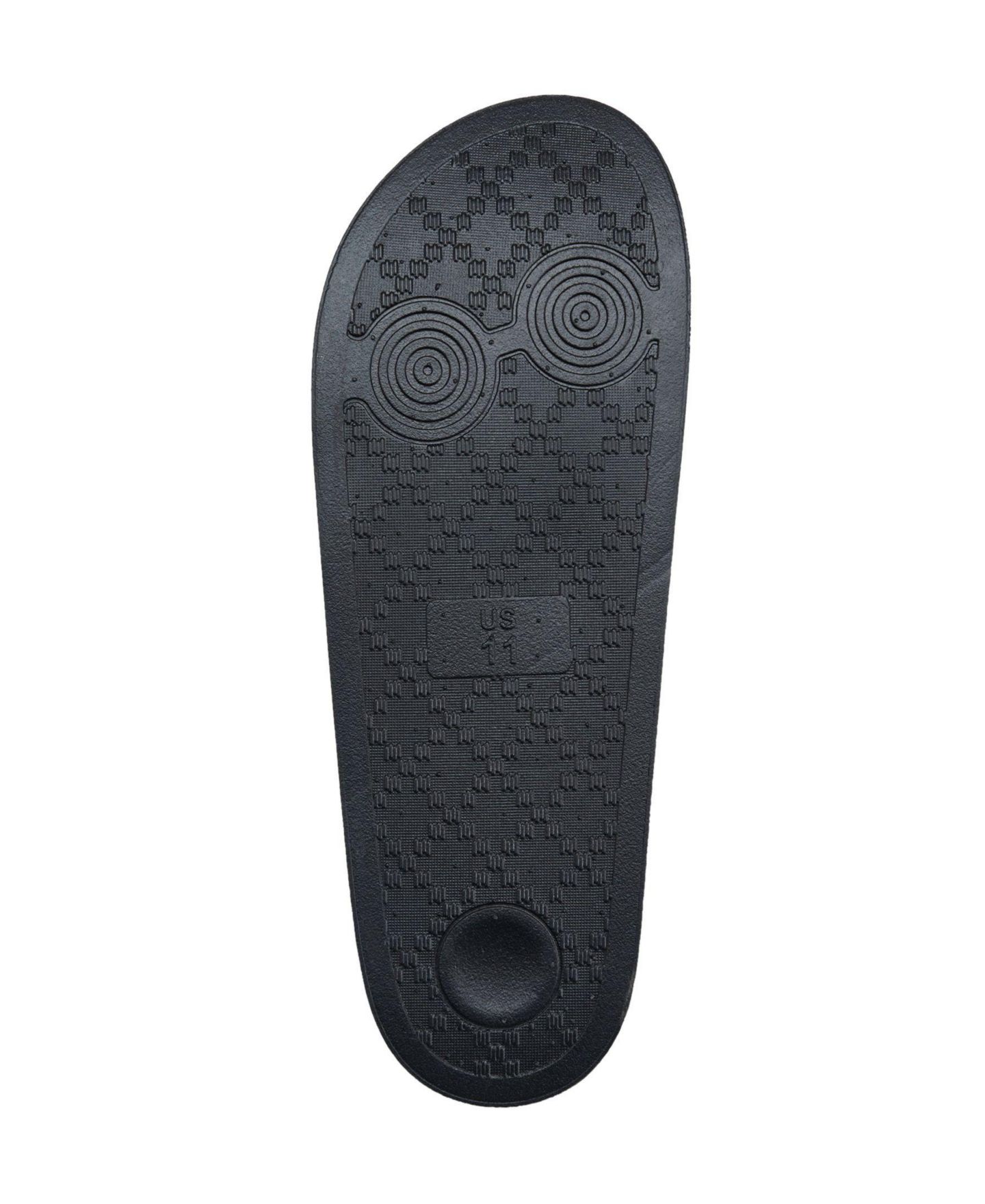 Мужские сандалии True Religion 112 Paisley Footbed Horseshoe Logo Slide, цвет: Чёрный — фото 5