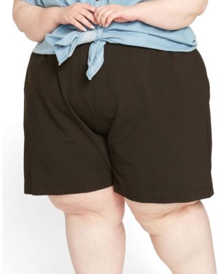 Plus Size Hayes Pull-On French Terry Relaxed Sweatshorts, 5" Inseam