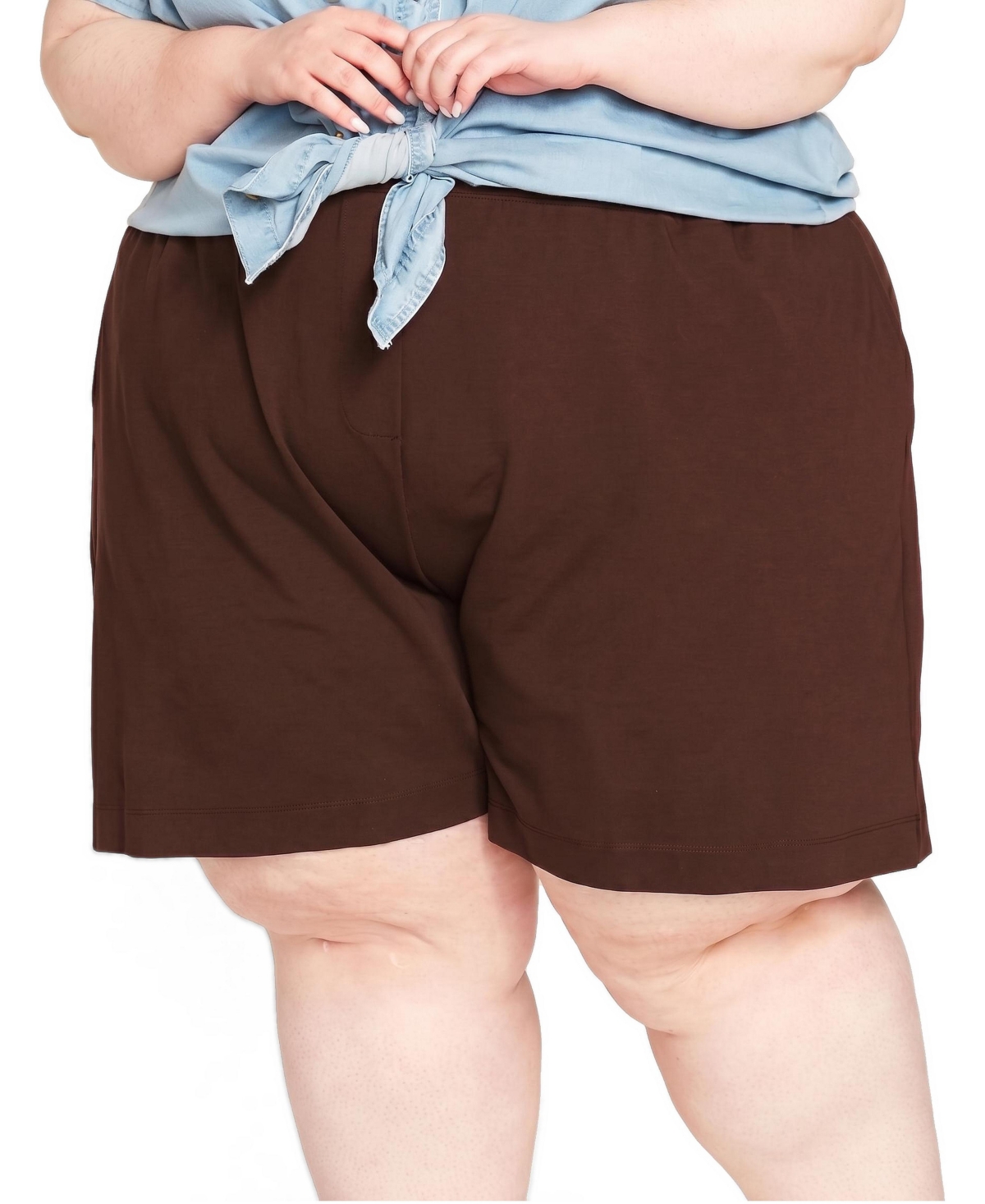 Universal Standard Plus Hayes Pull-On French Terry Relaxed Sweatshorts, 5" Inseam