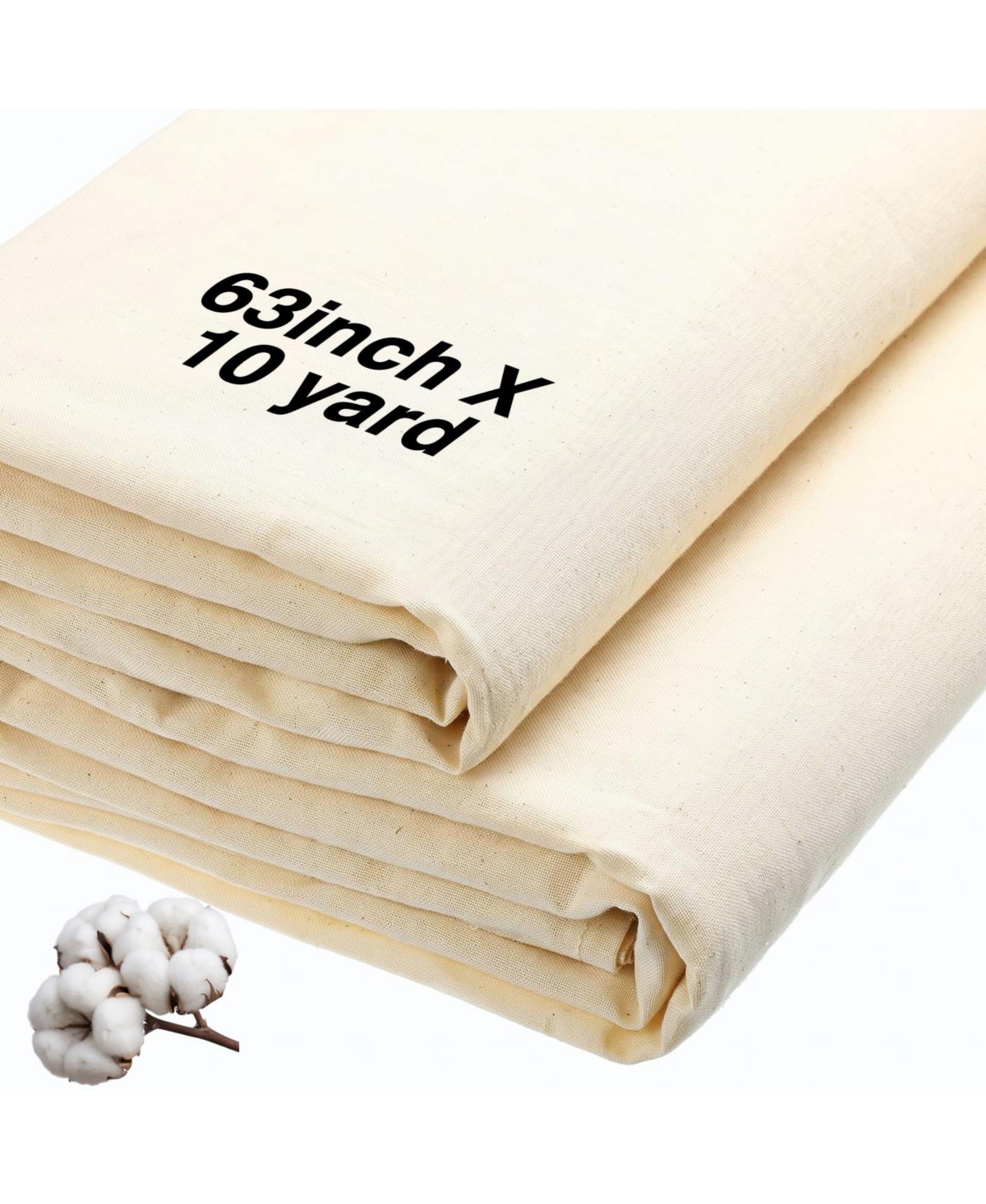 Aeelike Bleached White Cotton Muslin Fabric By The Yard Soft Versatile Diy Craft Material