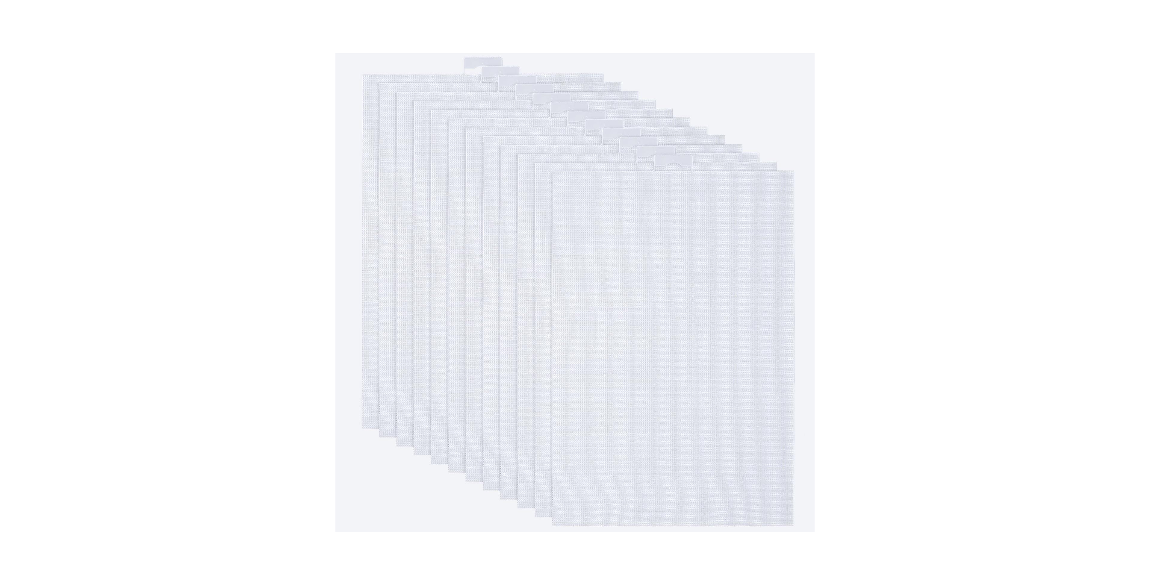 Aeelike 14 Count Plastic Mesh Canvas Sheets For Cross Stitch Needlepoint Crafts