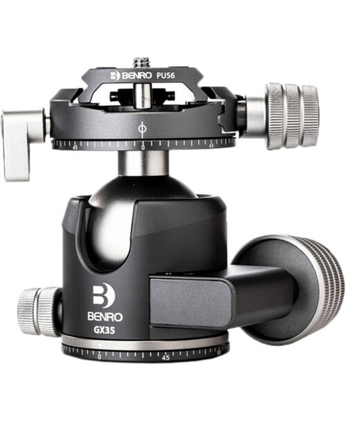 Benro GX35 Three Series Arca-Swiss Style Low Profile Dual Panoramic Ballhead, Arca-Swiss Compatible