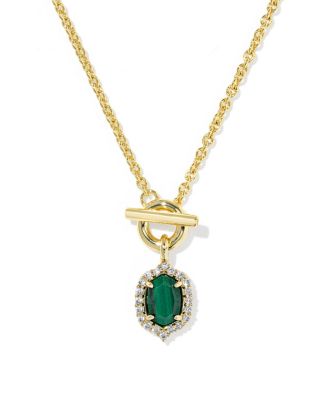 Multi-Stone Gold-Tone Daphne Toggle Necklace