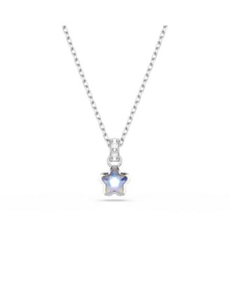 Crystal Mixed Cuts Star Pendant Necklace