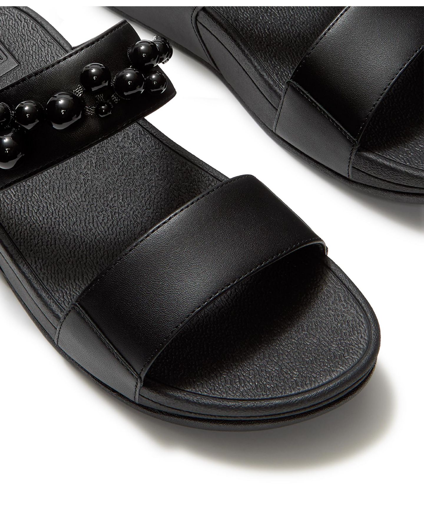 Женские сандалии FitFlop Lulu Arch Support Wedge Slide, цвет: Чёрный — фото 4