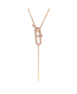 Pre-Owned HERMES Ever Chaine d'Ancre Lariat Necklace