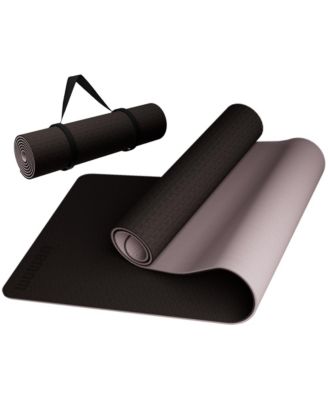 Thick TPE Yoga Mat With Carrying Strap For Home Gym Workout