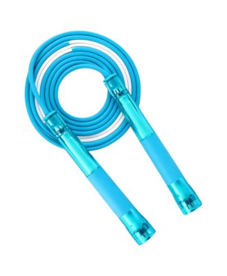 Clear Handle Dual Bearing Jump Rope Adjustable for Adults and Kids