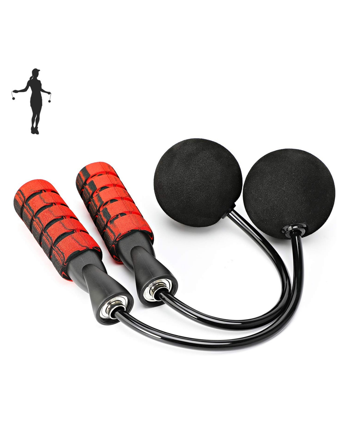 Sportneer Adjustable Weighted Cordless Jump Rope Tangle Free Fitness For Men Women