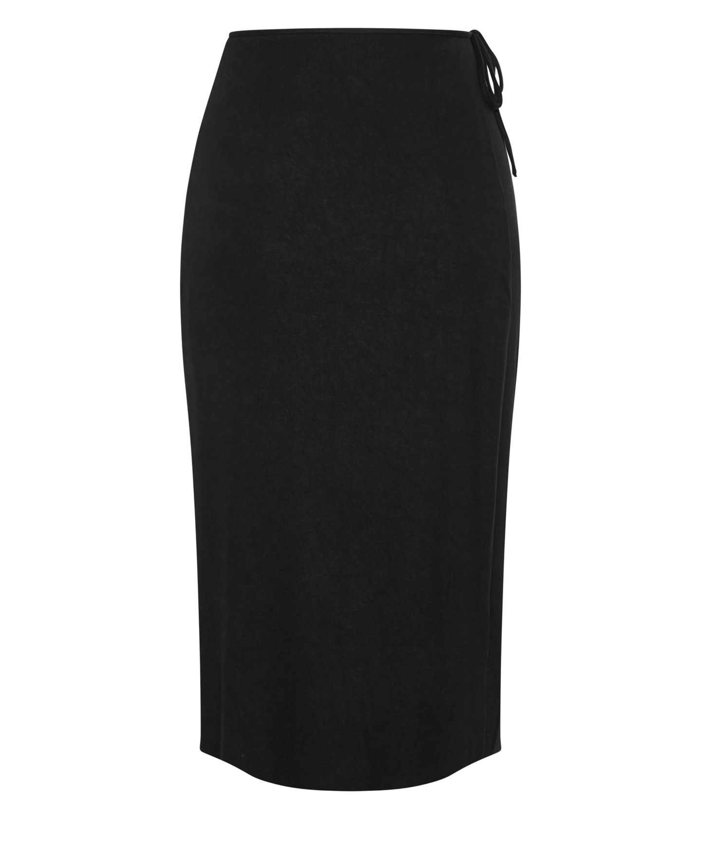 Женская юбка CITY CHIC Plus Size Callie Wrap Knit Midi, цвет: Чёрный — фото 4