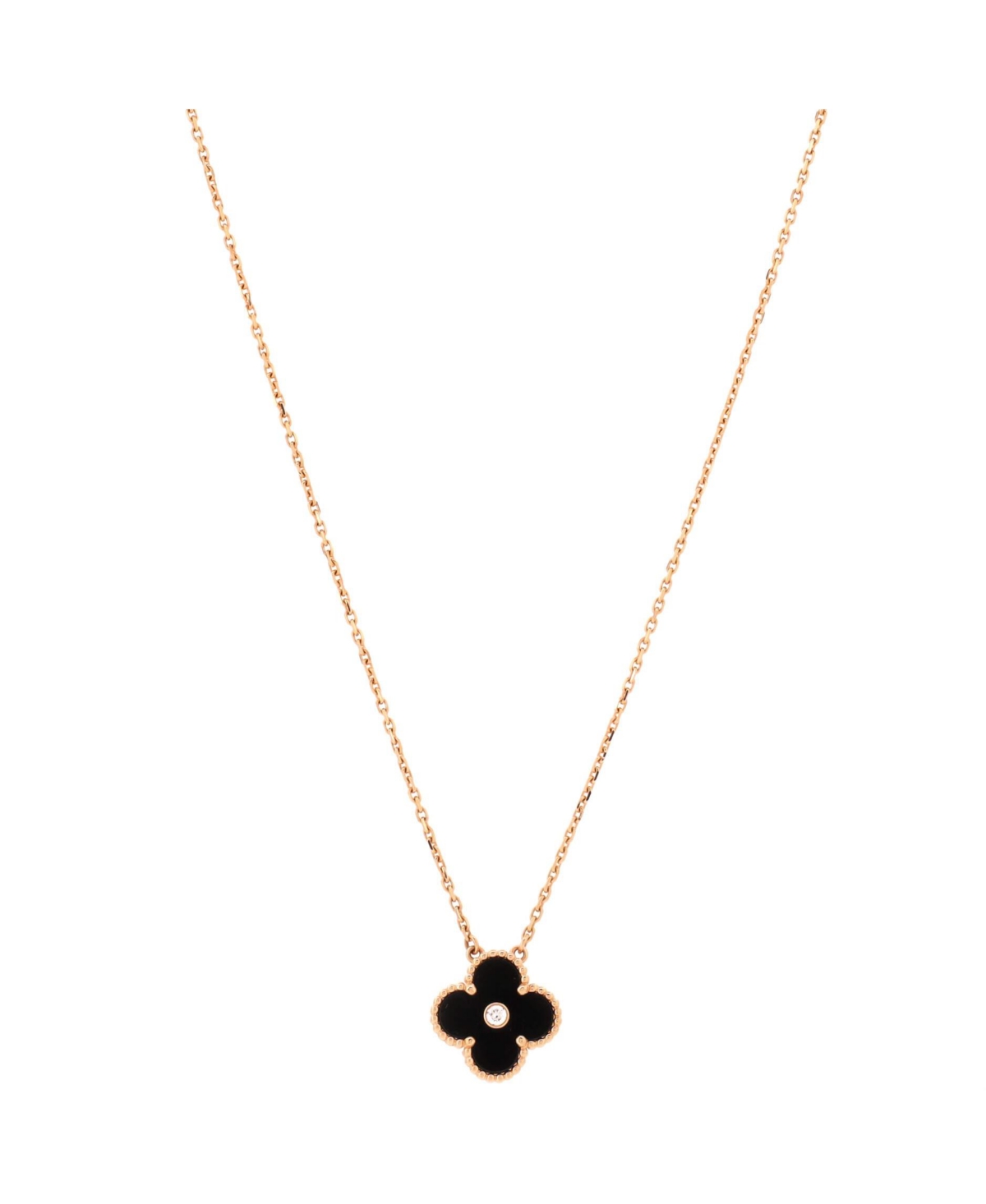 Pre-Owned Van Cleef & Arpels Vintage Alhambra Pendant Necklace - 18k rose gold