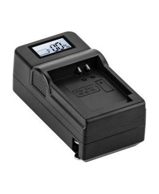Compact Smart Charger with LCD Screen and Universal AC/DC Battery Charger for Canon NB-13L