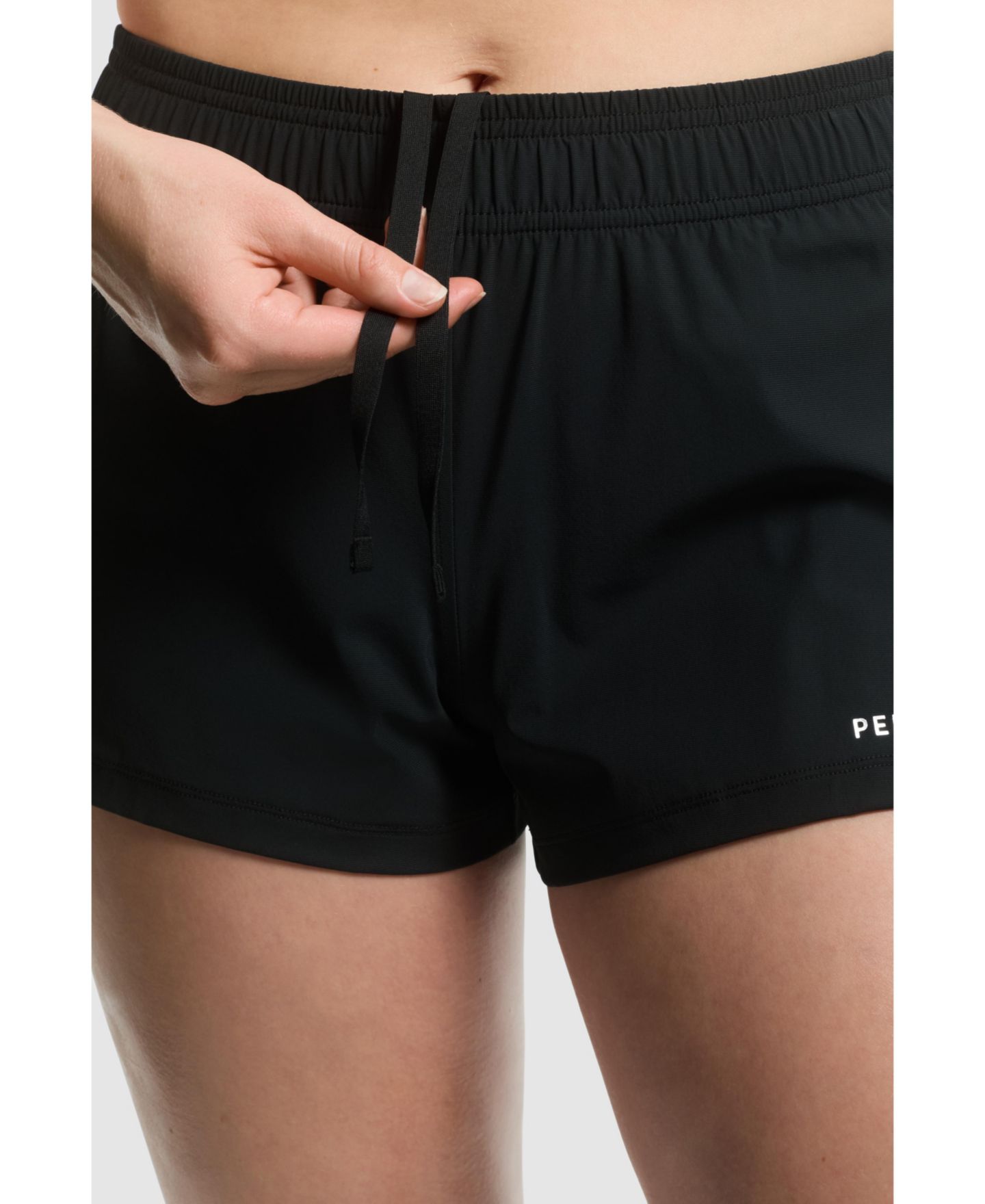 Женские шорты Peloton Everyday Woven Run Short Mid-Rise Running, 3" Inseam, цвет: Чёрный — фото 5