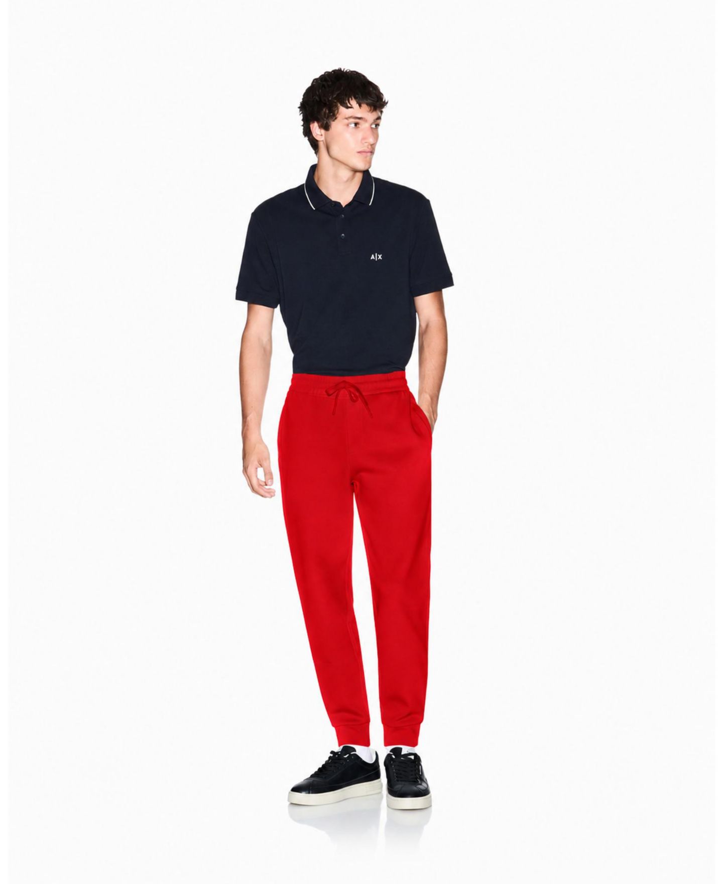 Мужские брюки A|X Armani Exchange Icon Fleece Jogger, цвет: Чёрный — фото 7
