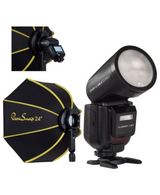 Zoom Li-on X PRO R2 TTL Wireless Flash with Parasnap 24" Softbox for Olympus/Panasonic