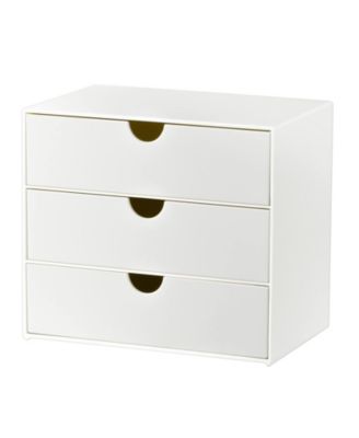 3 Drawer Compact Multi Purpose Organizer for Desk Bathroom Dorm Office