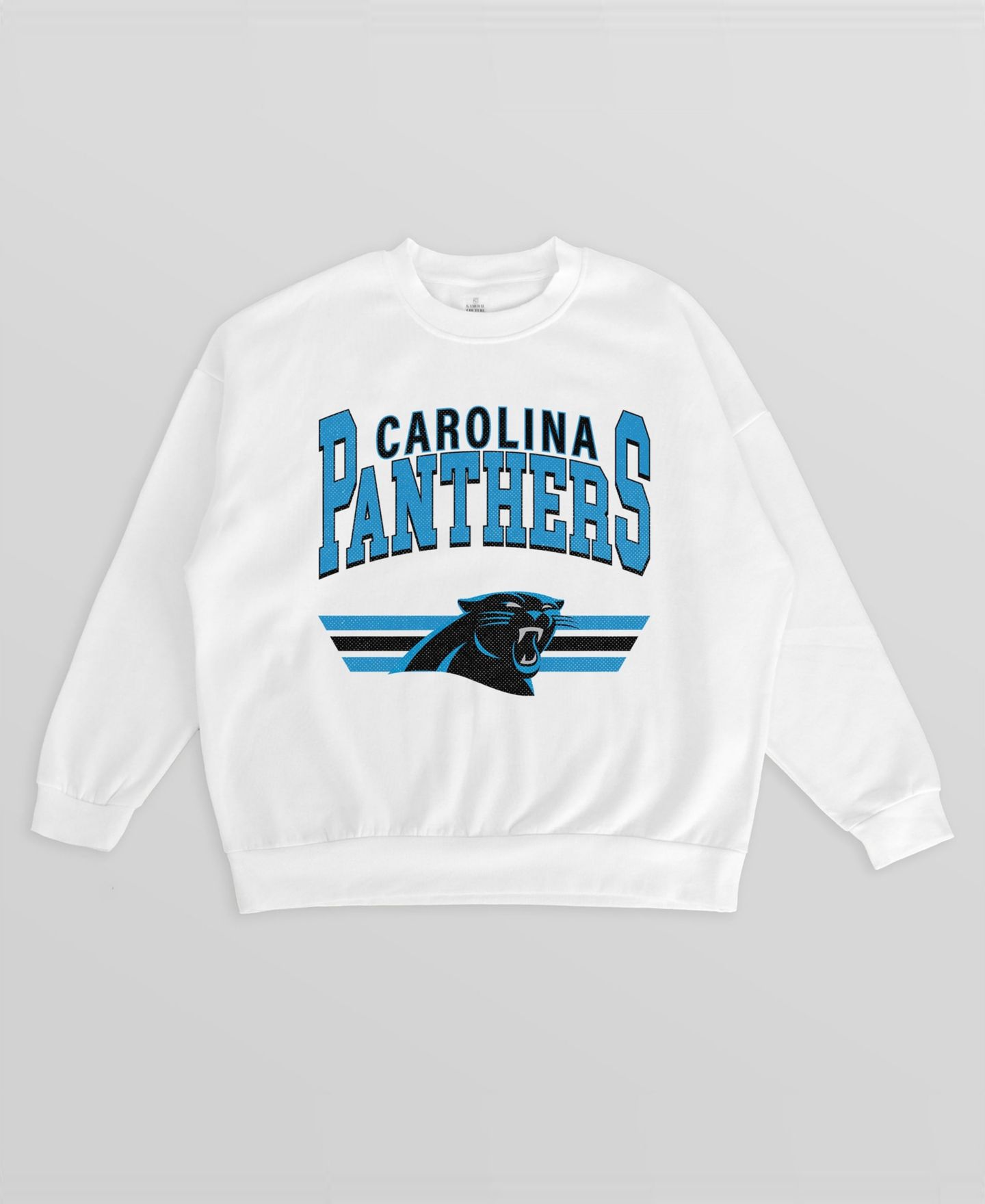 Женская толстовка Gameday Couture White Carolina Panthers Swift Strike Premium Oversized Fleece Pullover — фото 2
