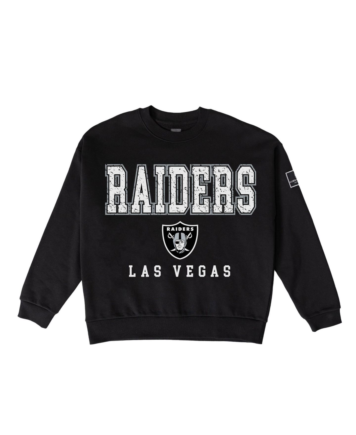 Женская толстовка Gameday Couture Black Las Vegas Raiders Oversized Level Up Black Label Premium Fleece — фото 6