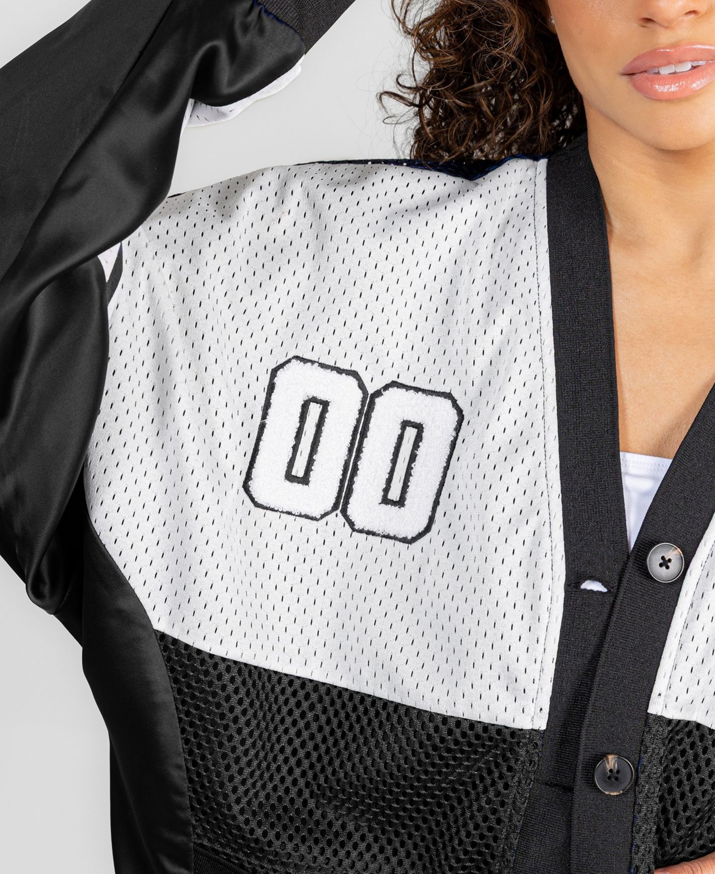 Женский кардиган Gameday Couture Black/White Tennessee Volunteers MVP Era Satin Button-Down — фото 5