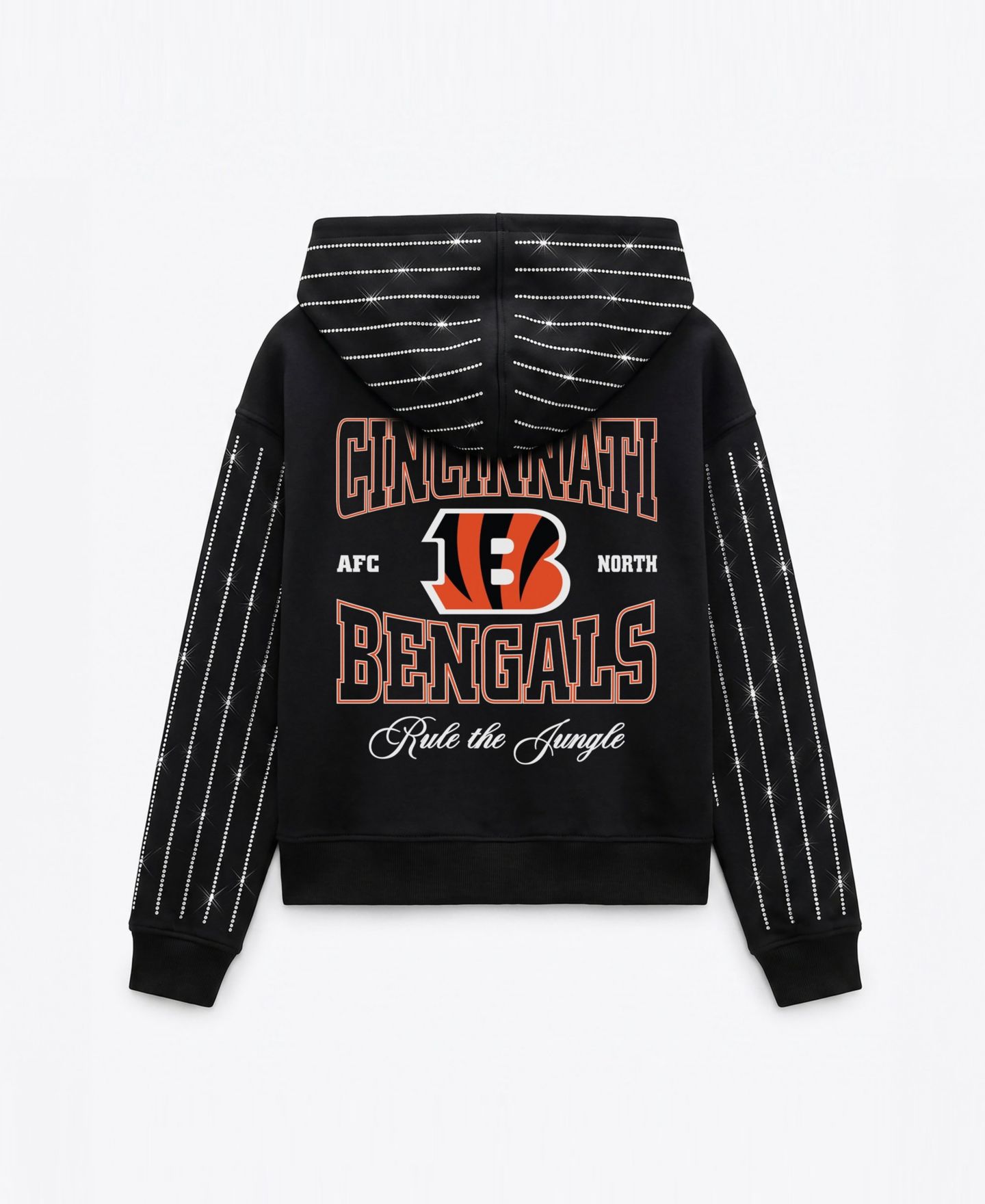 Женское худи Gameday Couture Black Cincinnati Bengals Eyes on the Prize Mid-Crop Full-Zip — фото 4