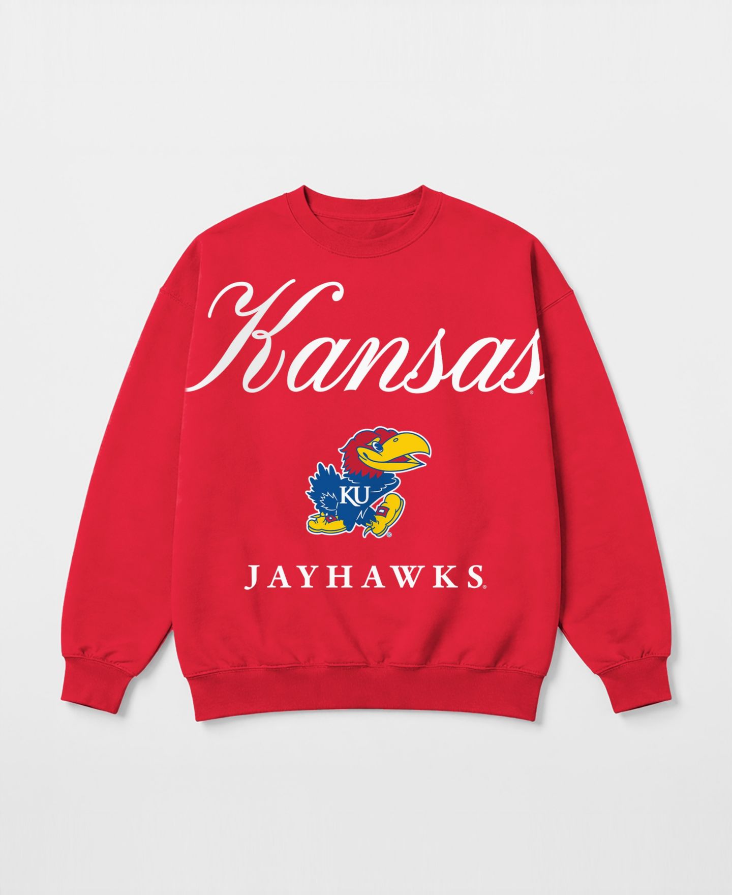 Женская толстовка Gameday Couture Red Kansas Jayhawks Legacy Club Oversized Premium Fleece — фото 5