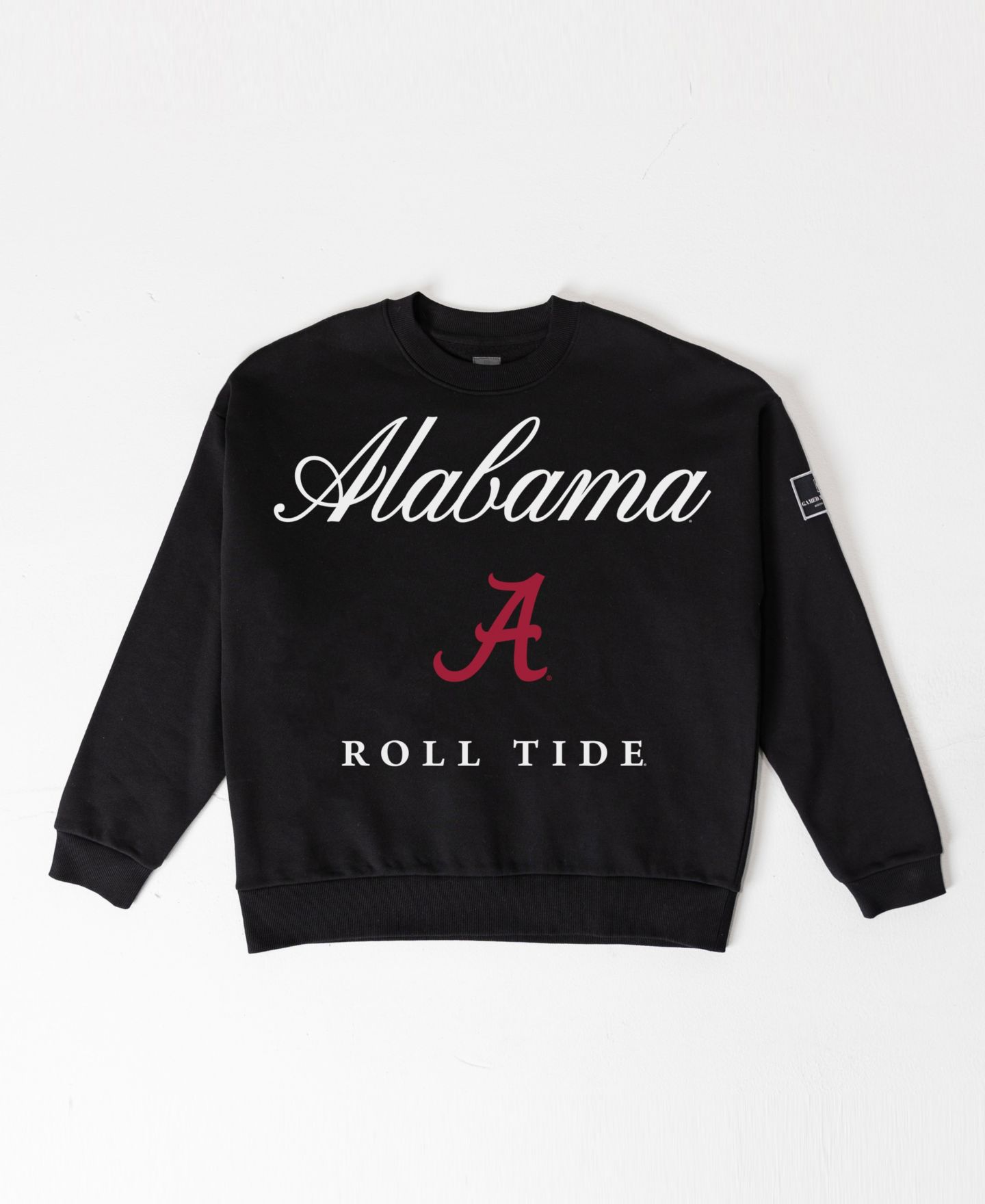 Женская толстовка Gameday Couture Black Alabama Crimson Tide Oversized Legacy Club Black Label Premium Fleece — фото 5