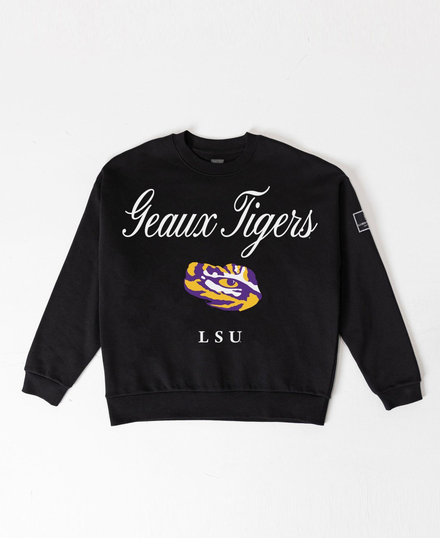 Женская толстовка Gameday Couture Black LSU Tigers Oversized Legacy Club Black Label Premium Fleece — фото 5