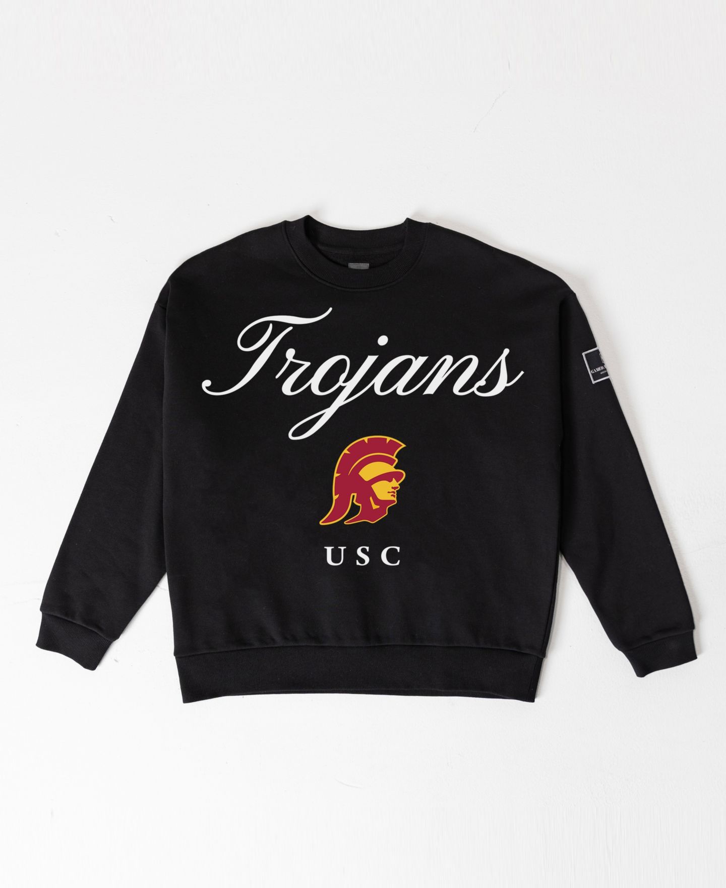 Женская толстовка Gameday Couture Black USC Trojans Oversized Legacy Club Black Label Premium Fleece — фото 5
