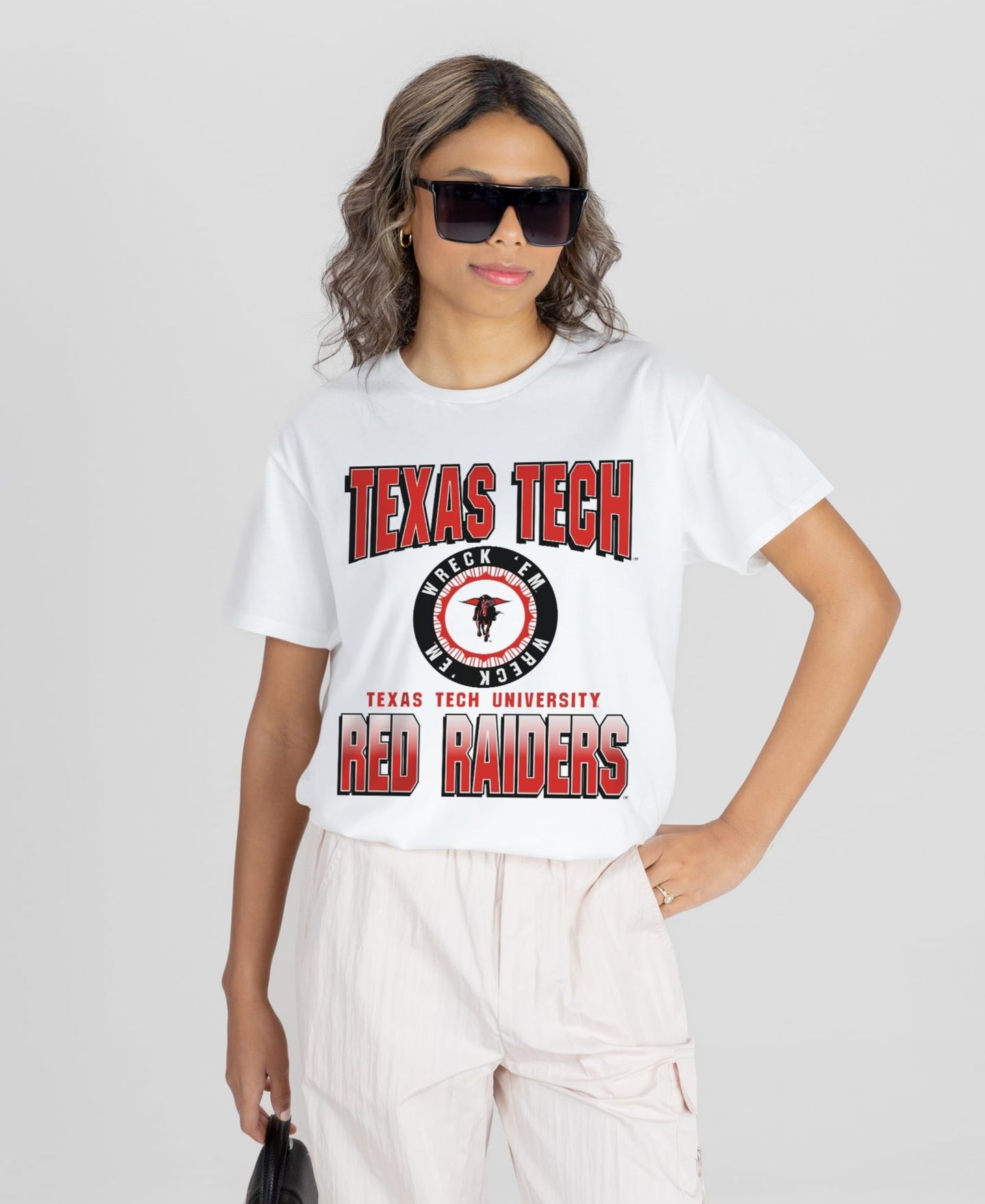 Женская футболка Gameday Couture White Texas Tech Red Raiders All-Time Classic Oversized Flowy — фото 1