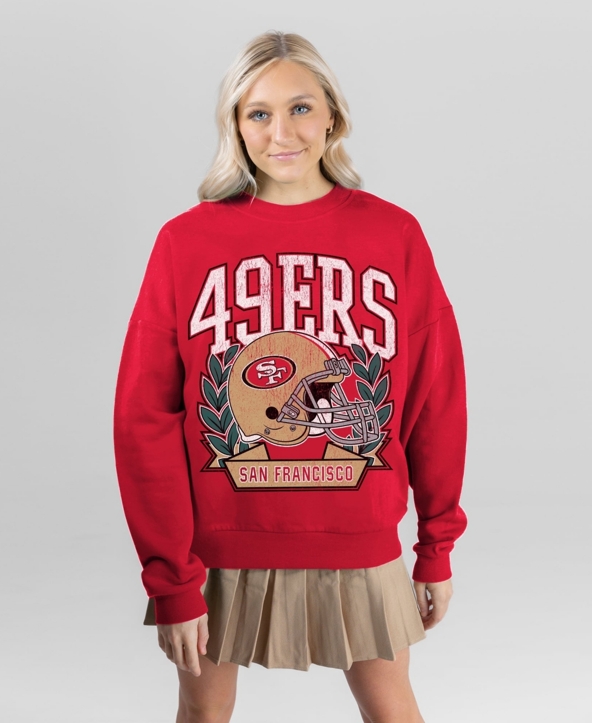 Gameday Couture Women's Scarlet San Francisco 49ers Classic Archives Premium Fleece Sweatshirt - Scarlet