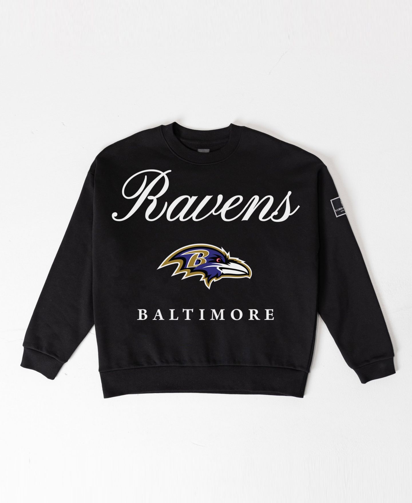Женская толстовка Gameday Couture Black Baltimore Ravens Legacy Club Premium Fleece Drop Shoulder Oversized — фото 6