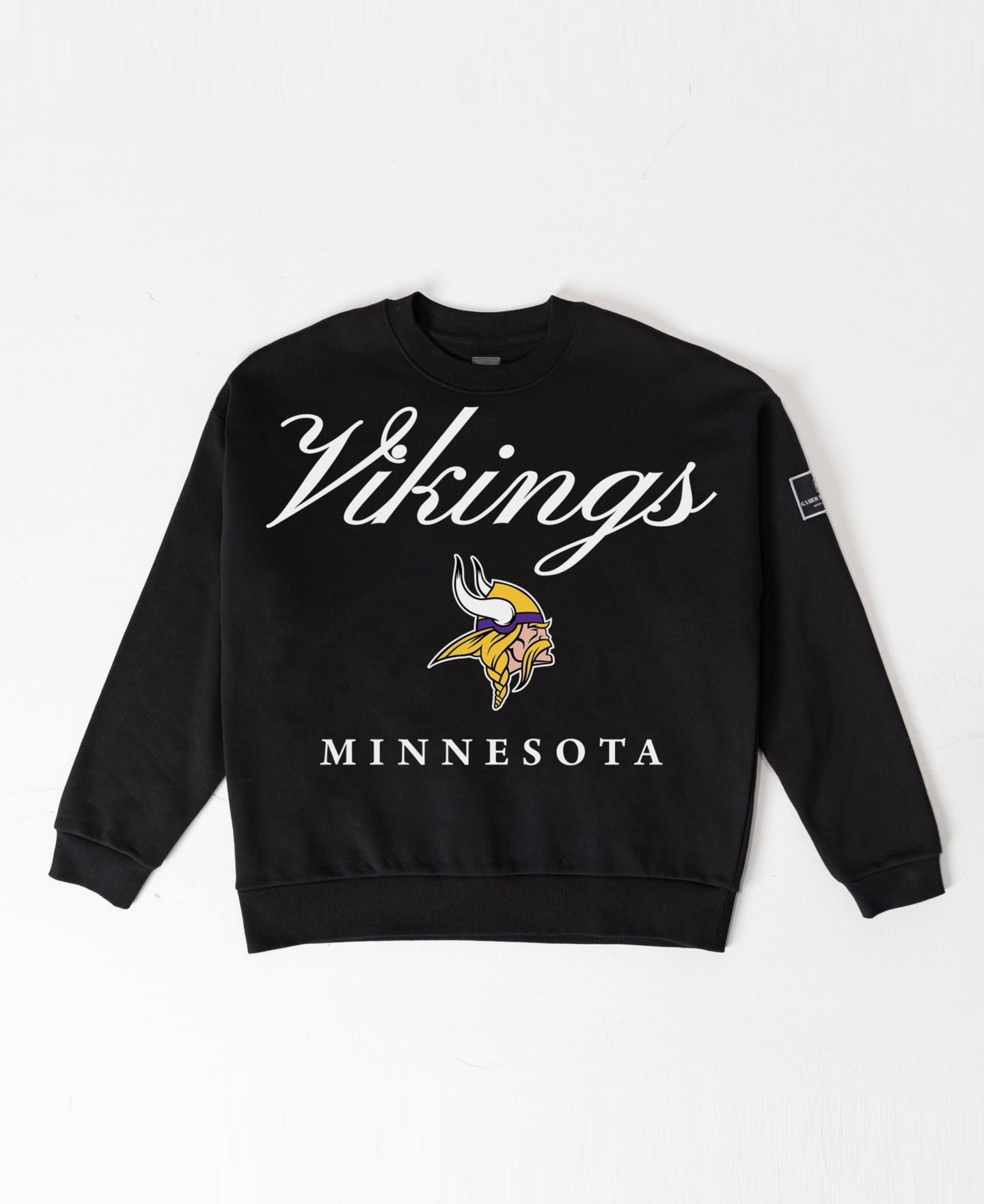 Женская толстовка Gameday Couture Black Minnesota Vikings Legacy Club Premium Fleece Drop Shoulder Oversized — фото 6