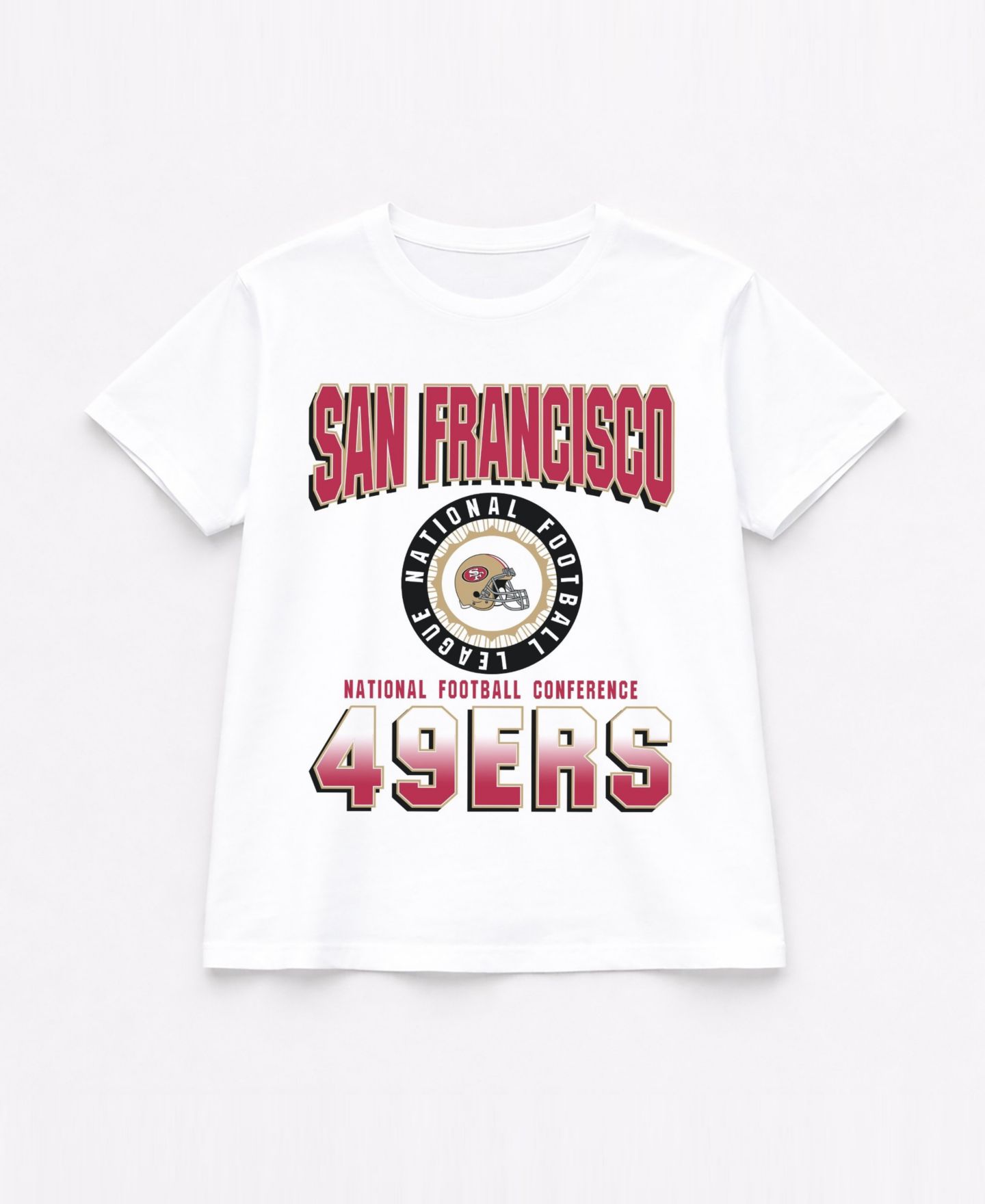 Женская футболка Gameday Couture White San Francisco 49ers Oversized All-Time Classic Flowy — фото 6