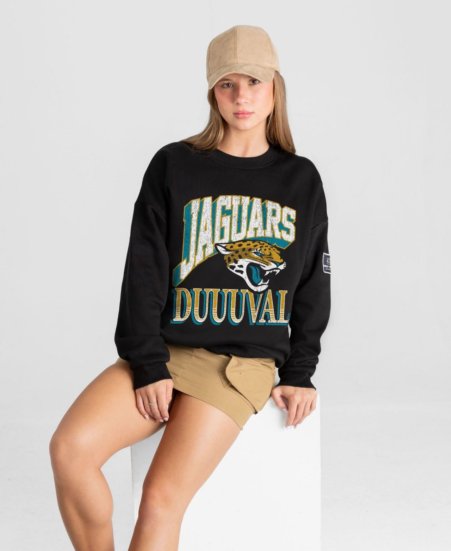 Женская толстовка Gameday Couture Black Jacksonville Jaguars Victory Prime Black Label Premium Drop Shoulder — фото 1