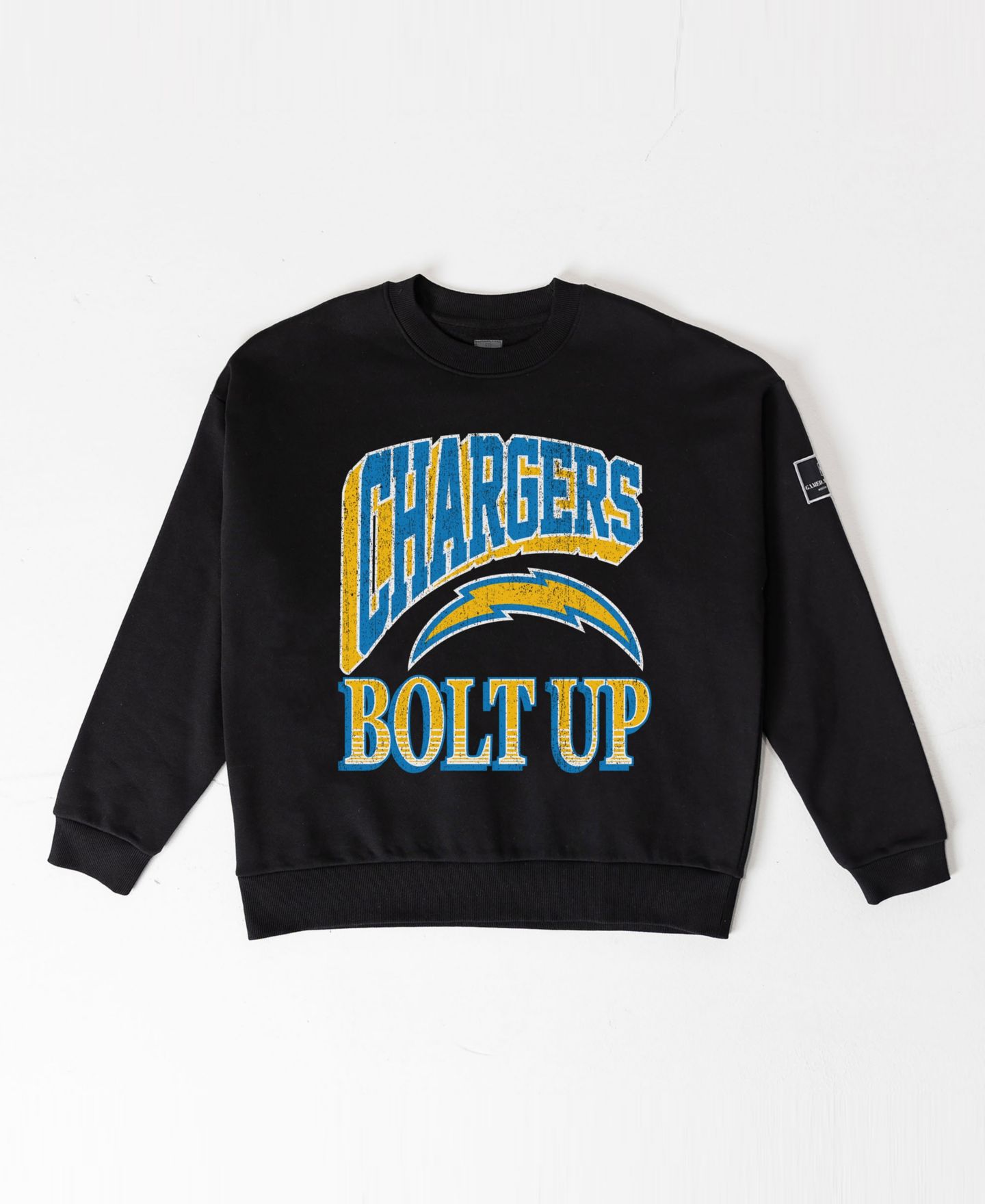 Женская толстовка Gameday Couture Black Los Angeles Chargers Victory Prime Black Label Premium Drop Shoulder — фото 5