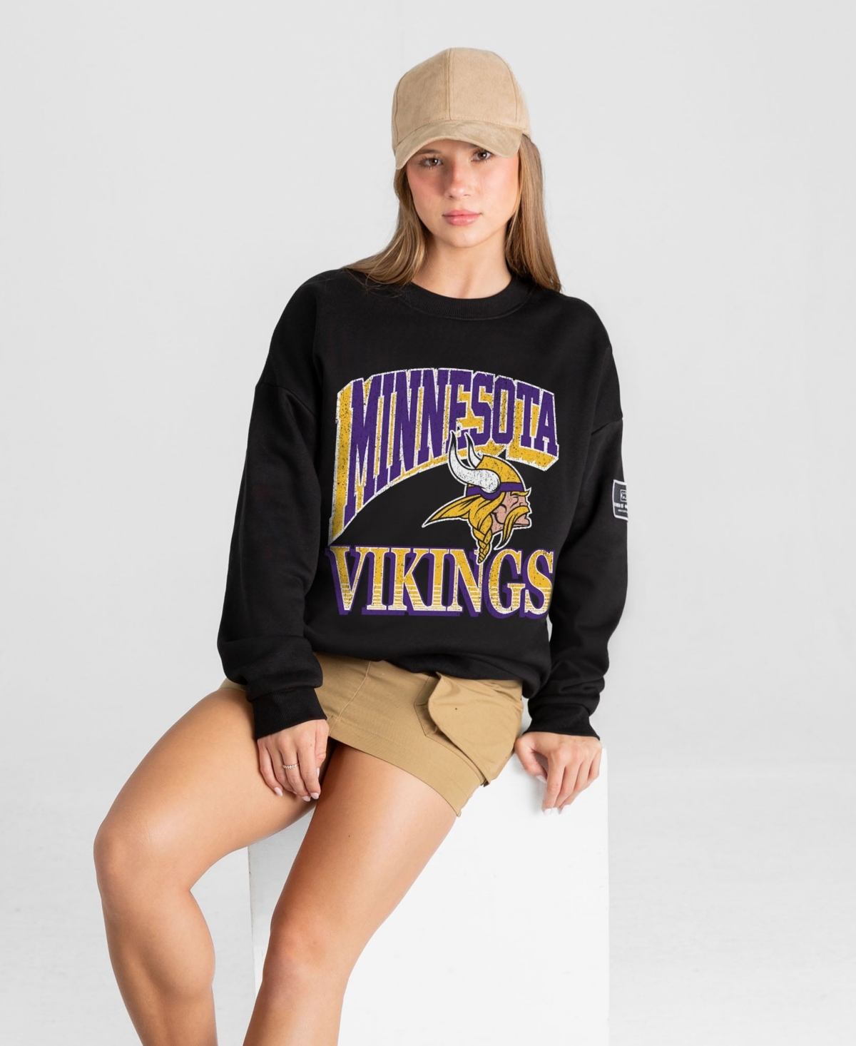 Gameday Couture Women's Black Minnesota Vikings Victory Prime Black Label Premium Drop Shoulder Sweatshirt - Black
