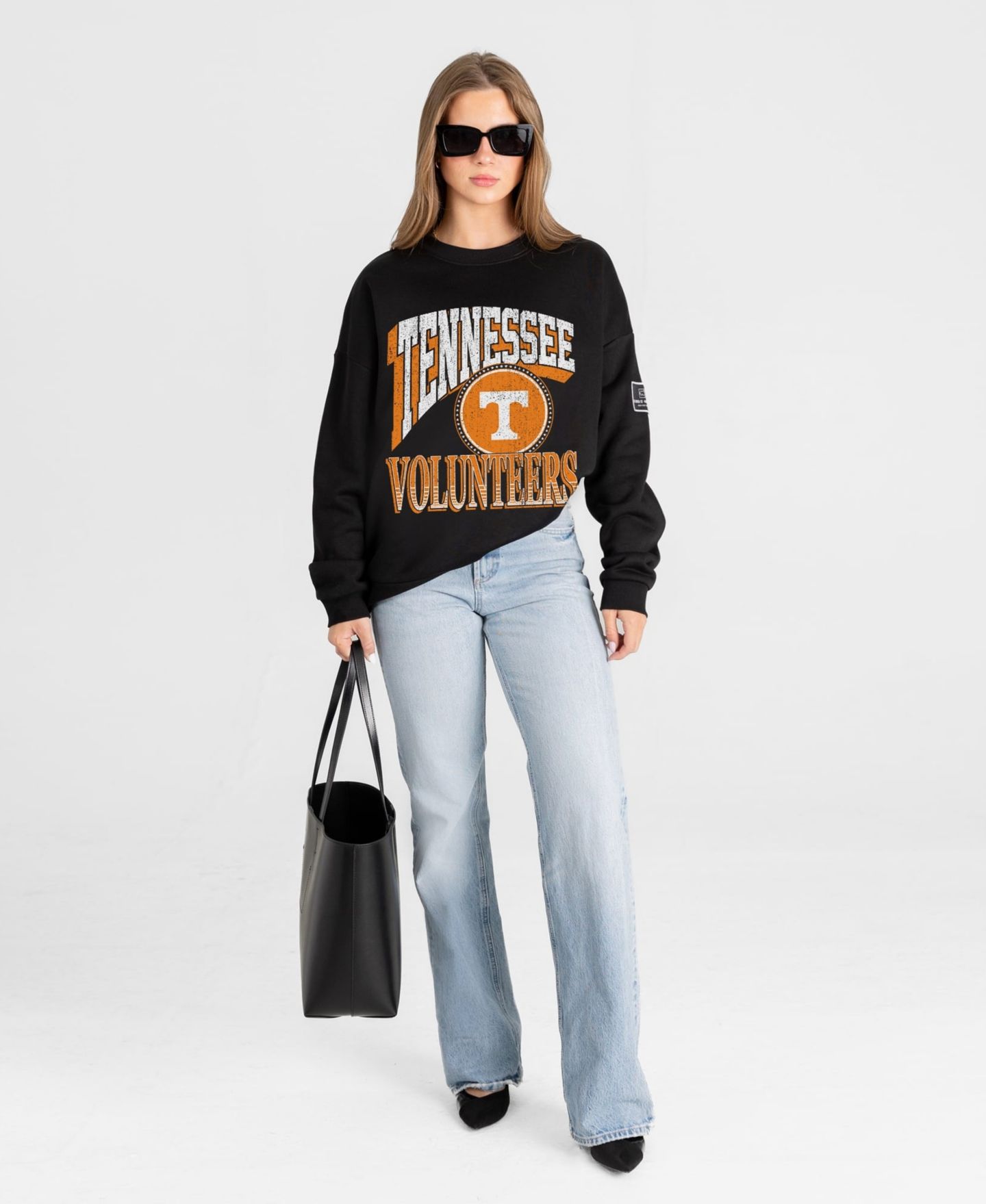 Женская толстовка Gameday Couture Black Tennessee Volunteers Victory Black Label Premium Drop Shoulder — фото 4