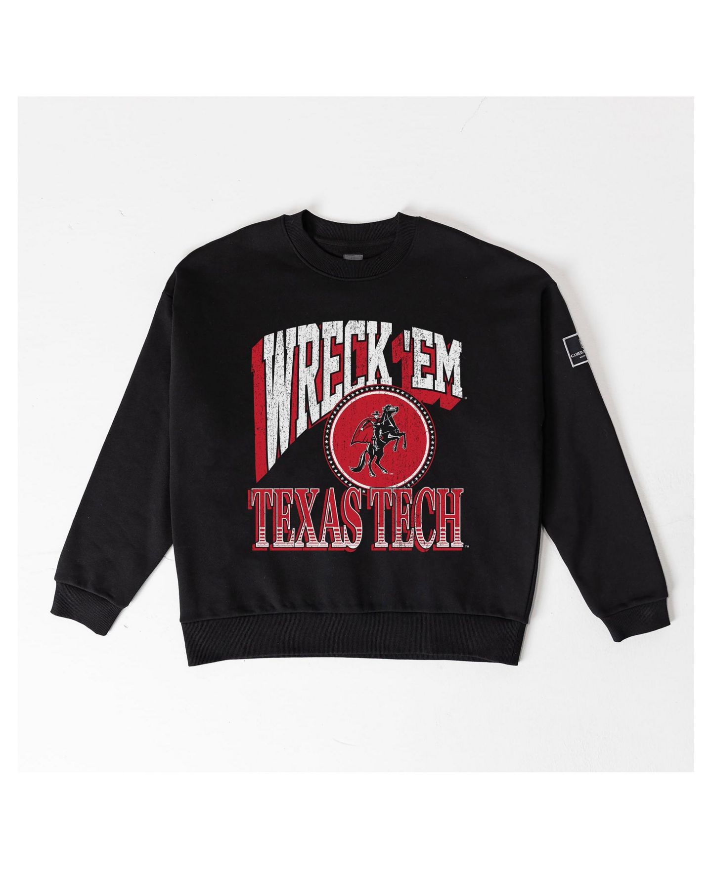 Женская толстовка Gameday Couture Black Texas Tech Red Raiders Victory Black Label Premium Drop Shoulder — фото 6