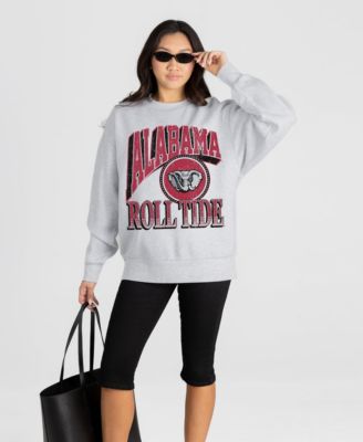 Women's Ash Alabama Crimson Tide Game On Sweatshirt