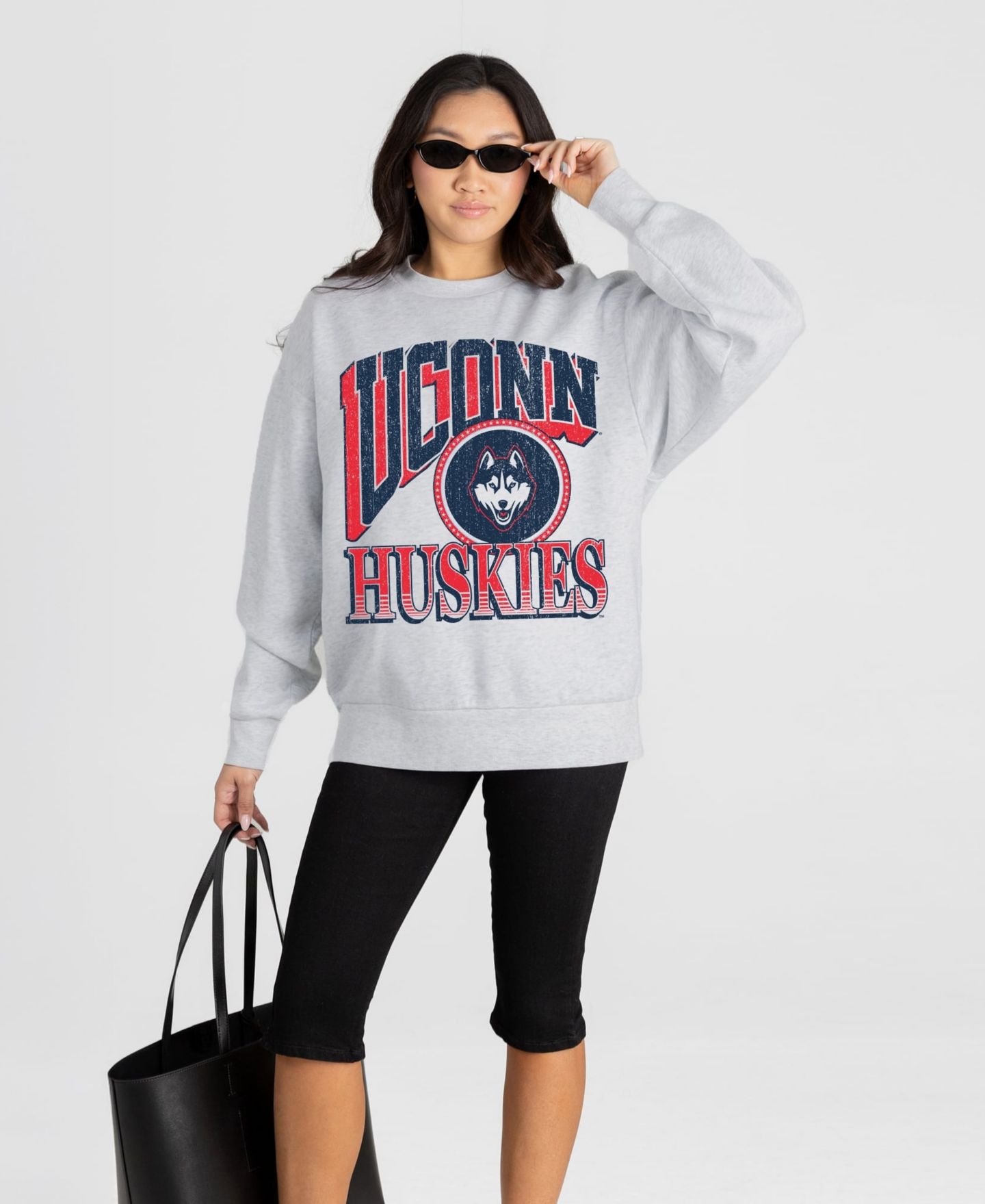 Женская толстовка Gameday Couture Ash UConn Huskies Game On — фото 1