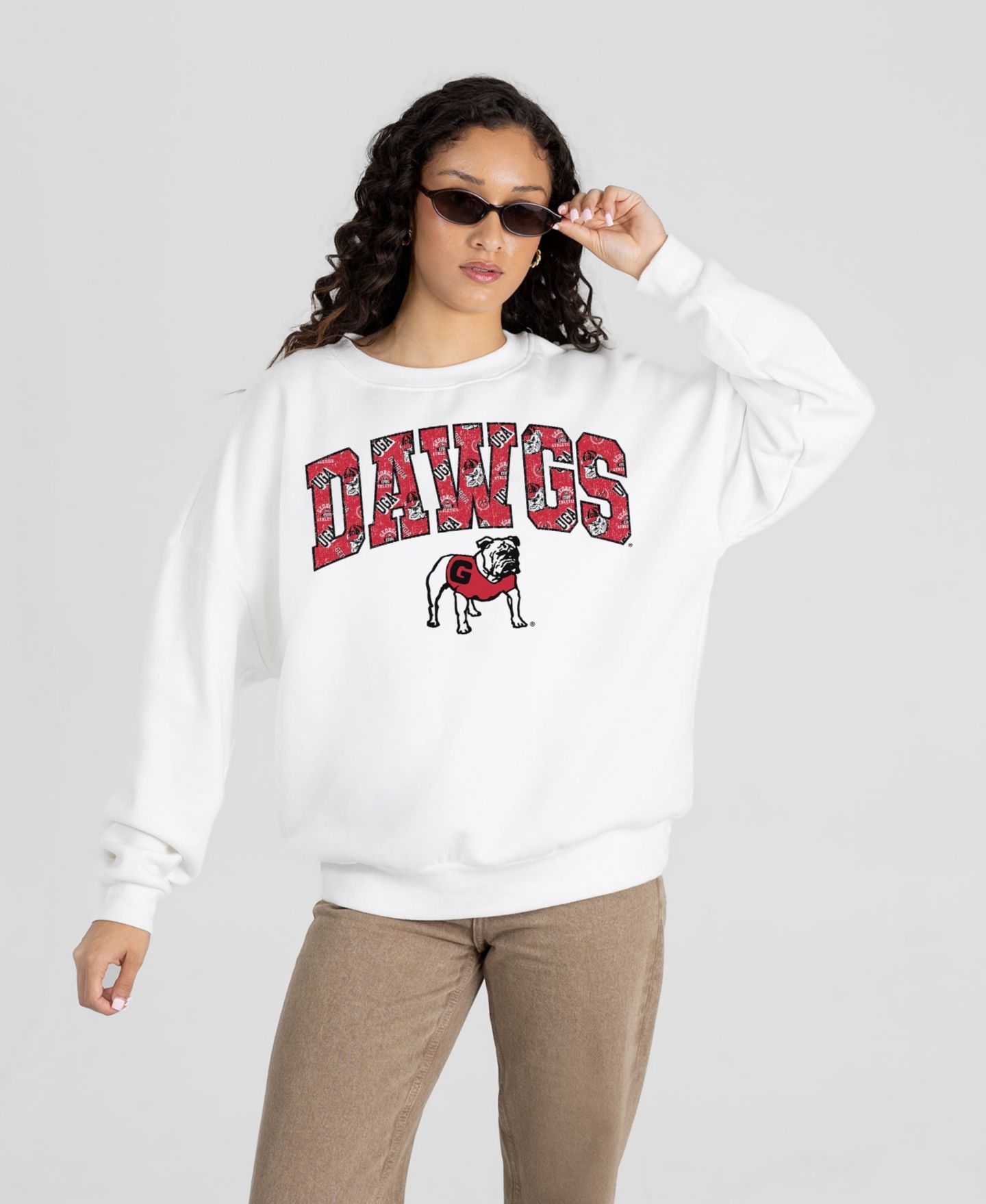 Женская толстовка Gameday Couture White Georgia Bulldogs Sweet Play — фото 1
