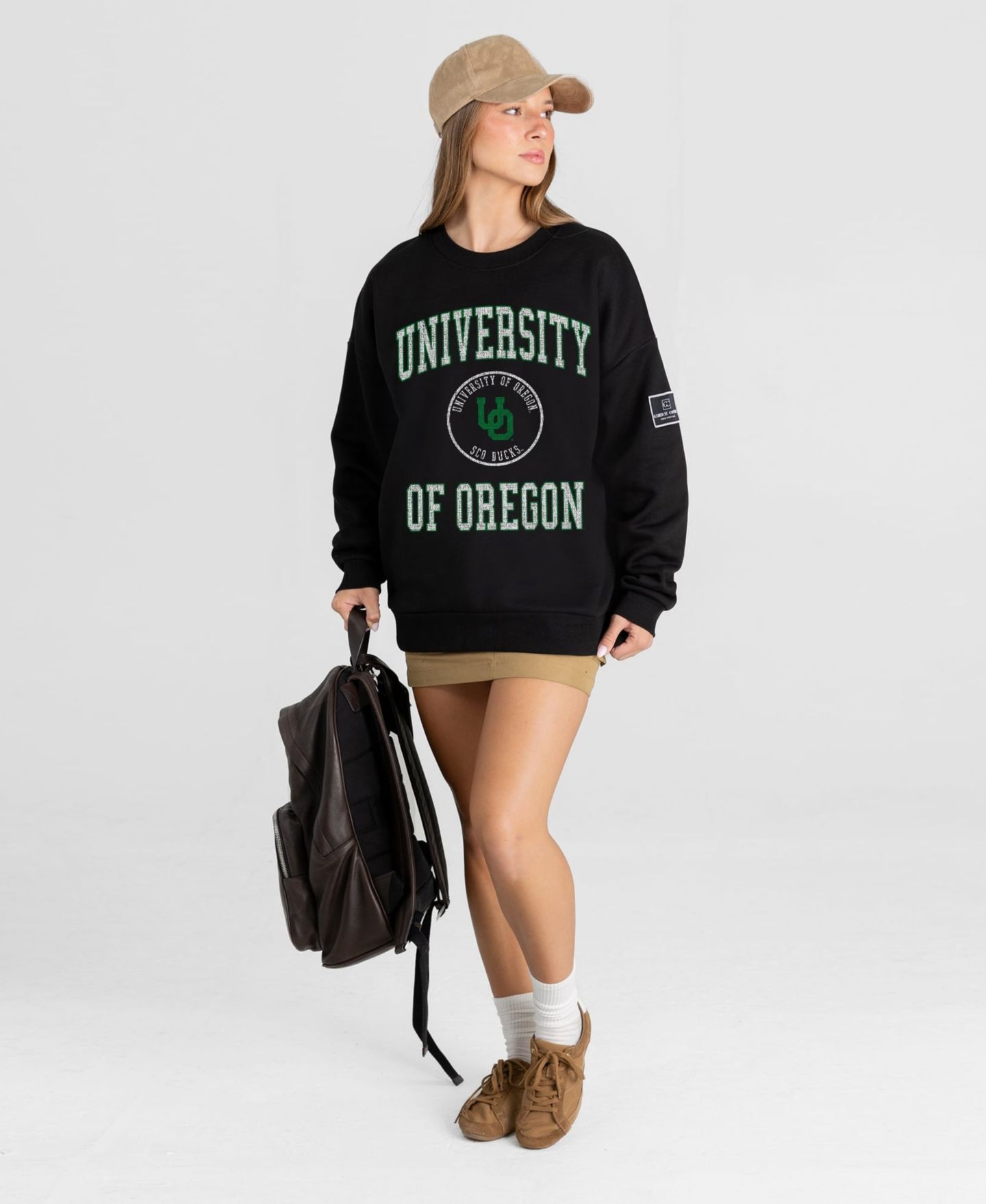 Женская толстовка Gameday Couture Black Oregon Ducks Fierce Flow Black Label — фото 3