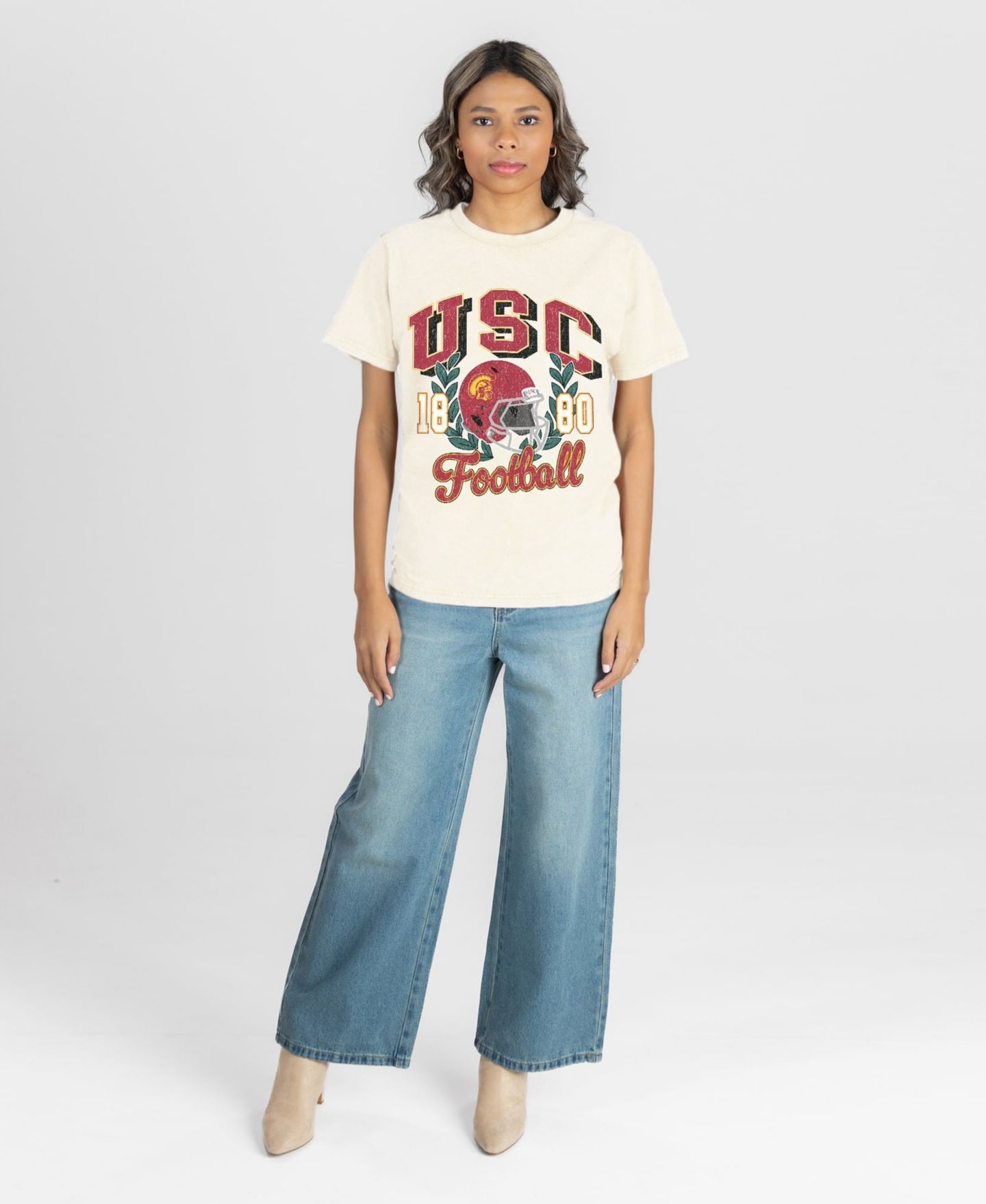 Женская футболка Gameday Couture Natural USC Trojans Raised on Victory — фото 2