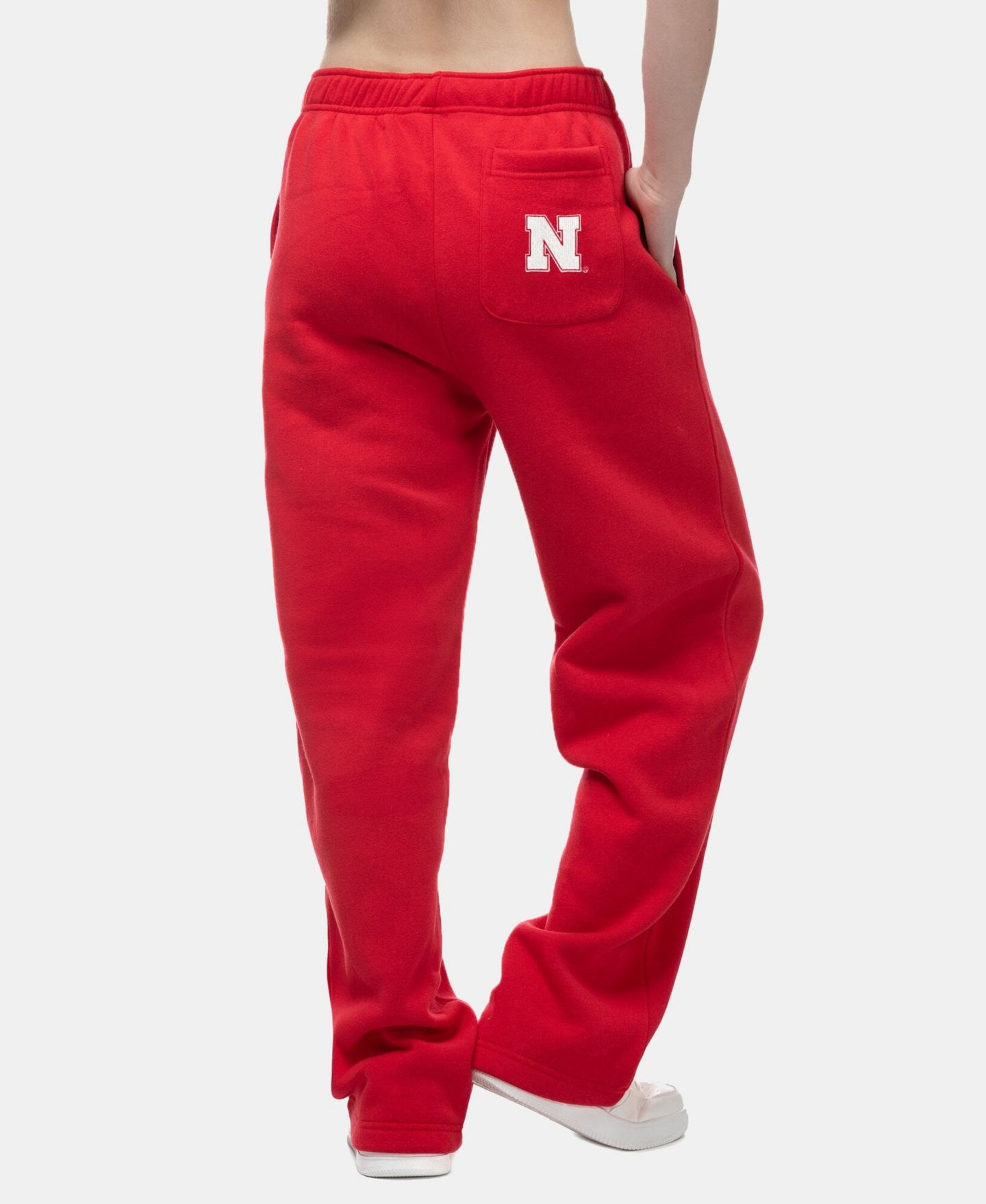 Женские брюки ZooZatz Scarlet Nebraska Huskers Wordmark Fleece Sweatpants — фото 2