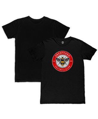 Men's Black Brentford FC Color Crest Slub T-Shirt